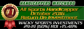 Wacky All Sports October 2016 Top ROI